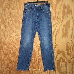 Wrangler Retro Jeans Men's Blue Denim Relaxed Fit BootCut Western Cowboy 30 x 34
